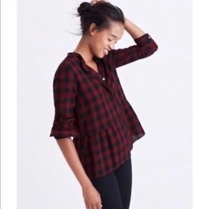 Plaid madewell top